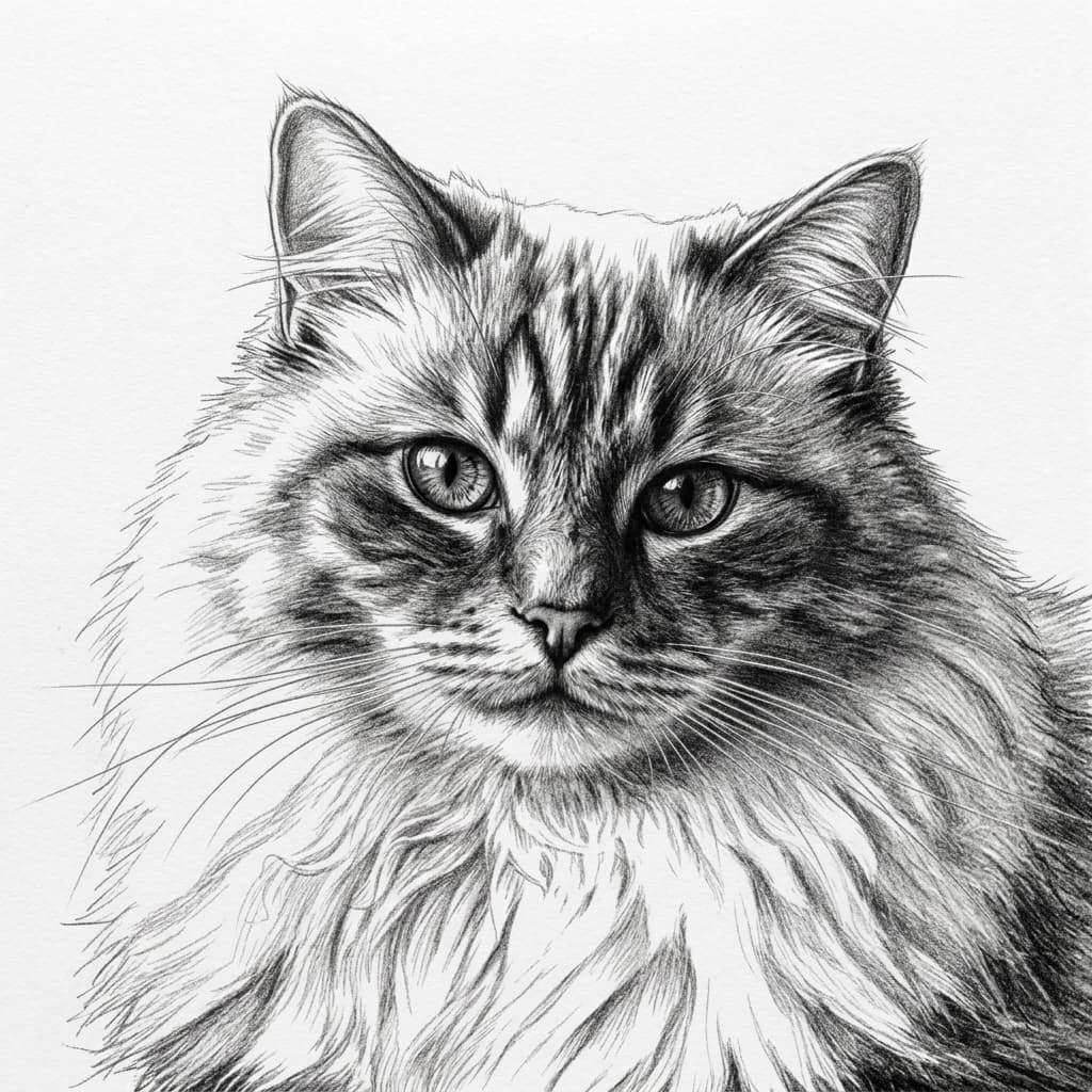Pet Portrait sketch result