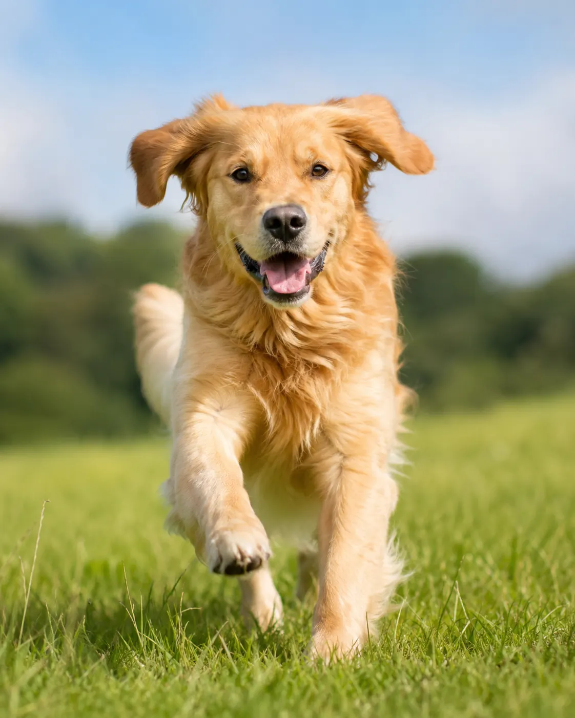 Original dog photo before storybook illustration conversion